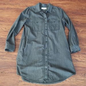 Madewell gray denim dress M